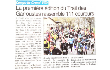 Article LA DEPECHE 07 avril 2016